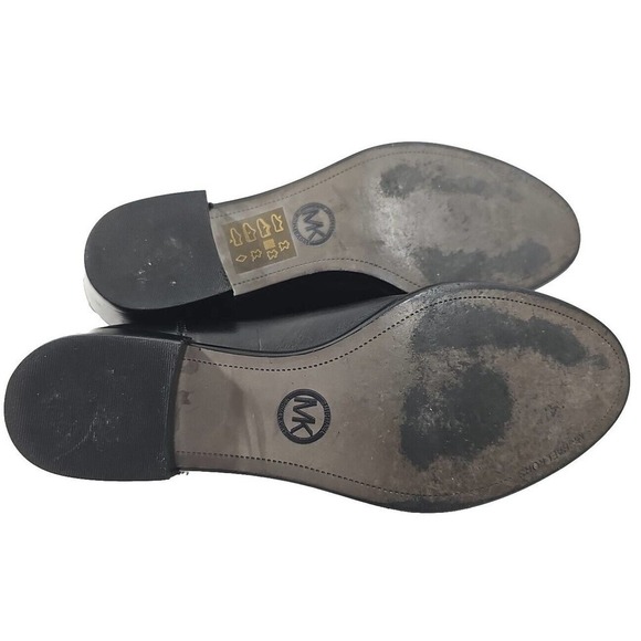 Michael Kors ~Woman Size 6.5~ Black Leather Booties Pull-On. - Picture 6 of 12